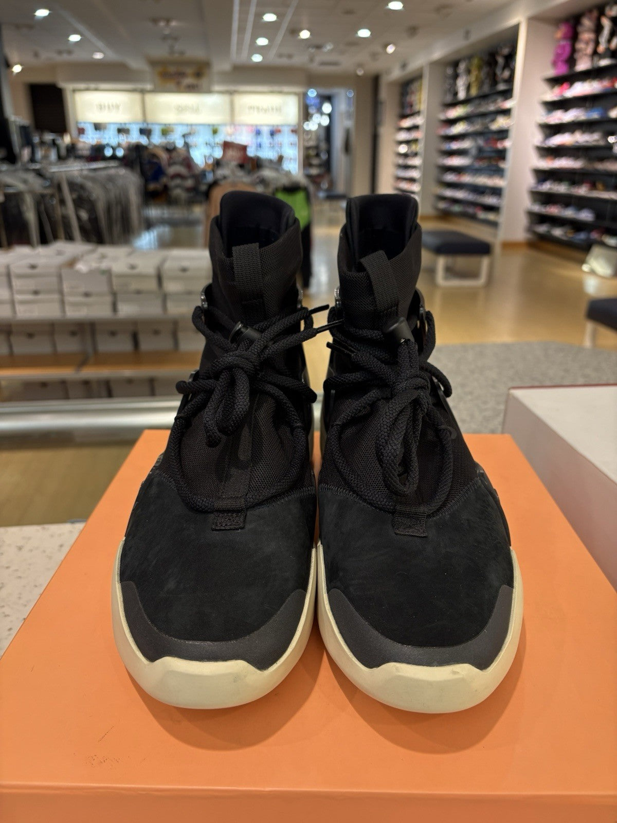 Nike Air Fear Of God 1 Black Size 8.5 DEFECT