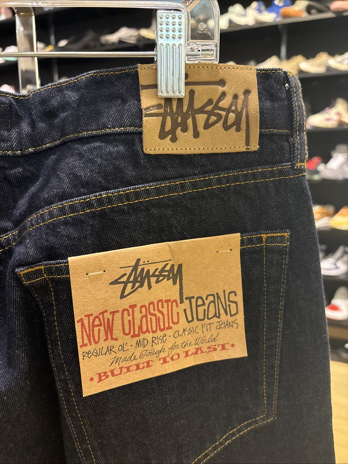 Stussy New Classic Jeans, Denim Rinsed Indigo ￼