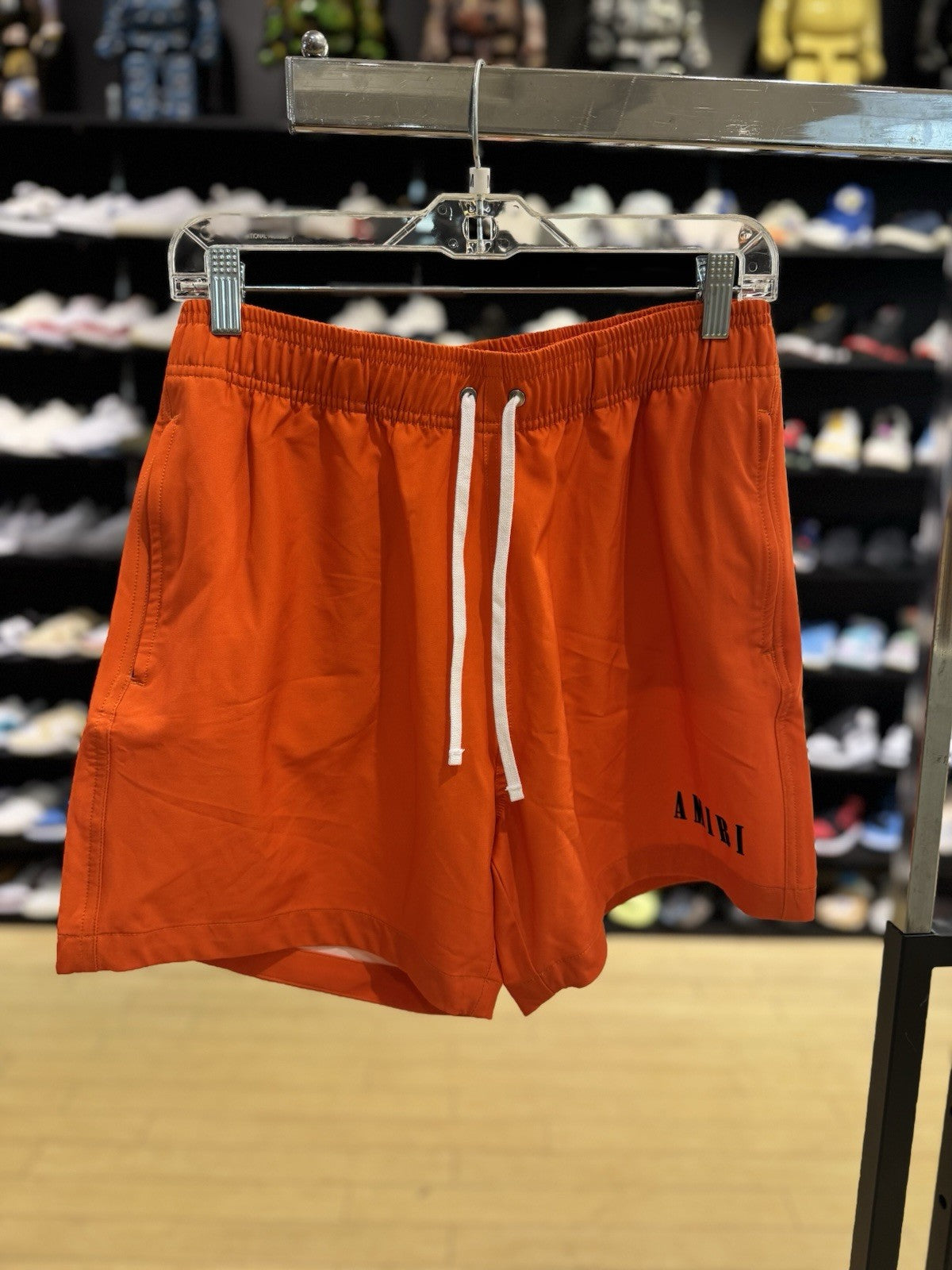 Amiri Core Logo Swim Shorts Orange Size Medium