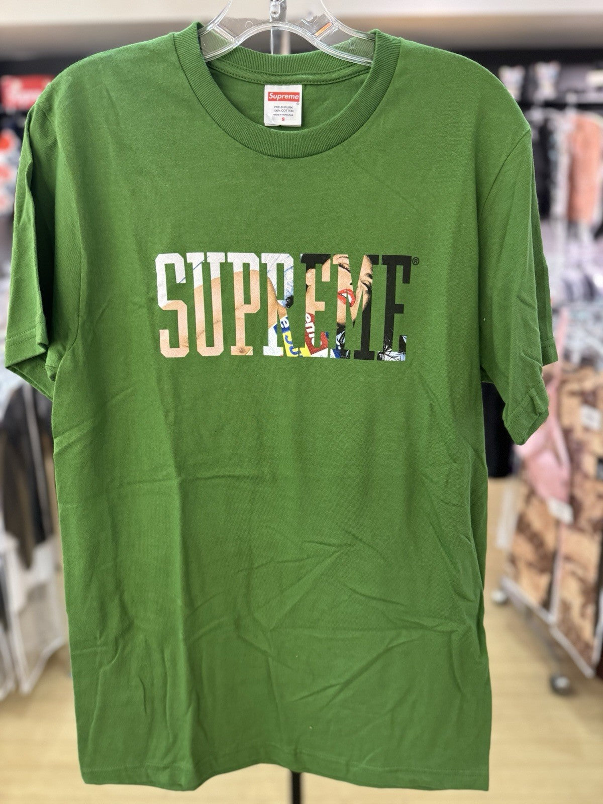 Supreme Tera Patrick Collegiate Tee Green Size Small 