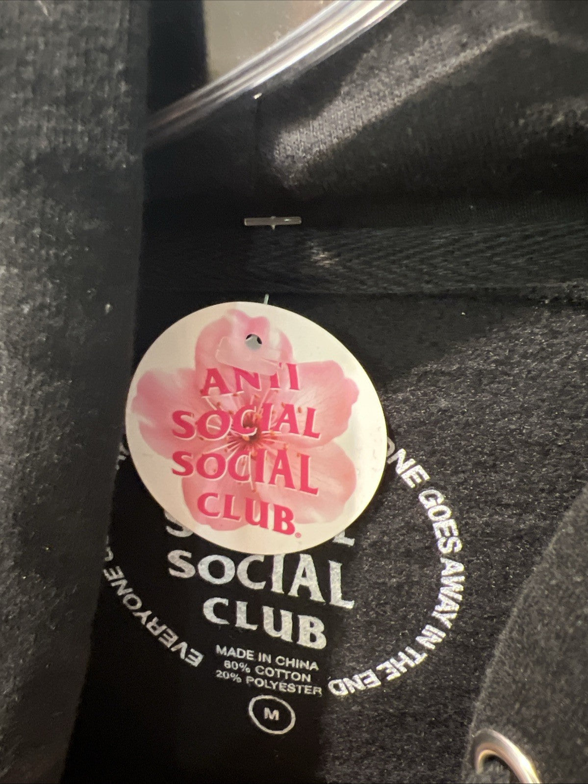Anti Social Social Club Sign Me Up Black Hoodie Sweatshirt Sz M