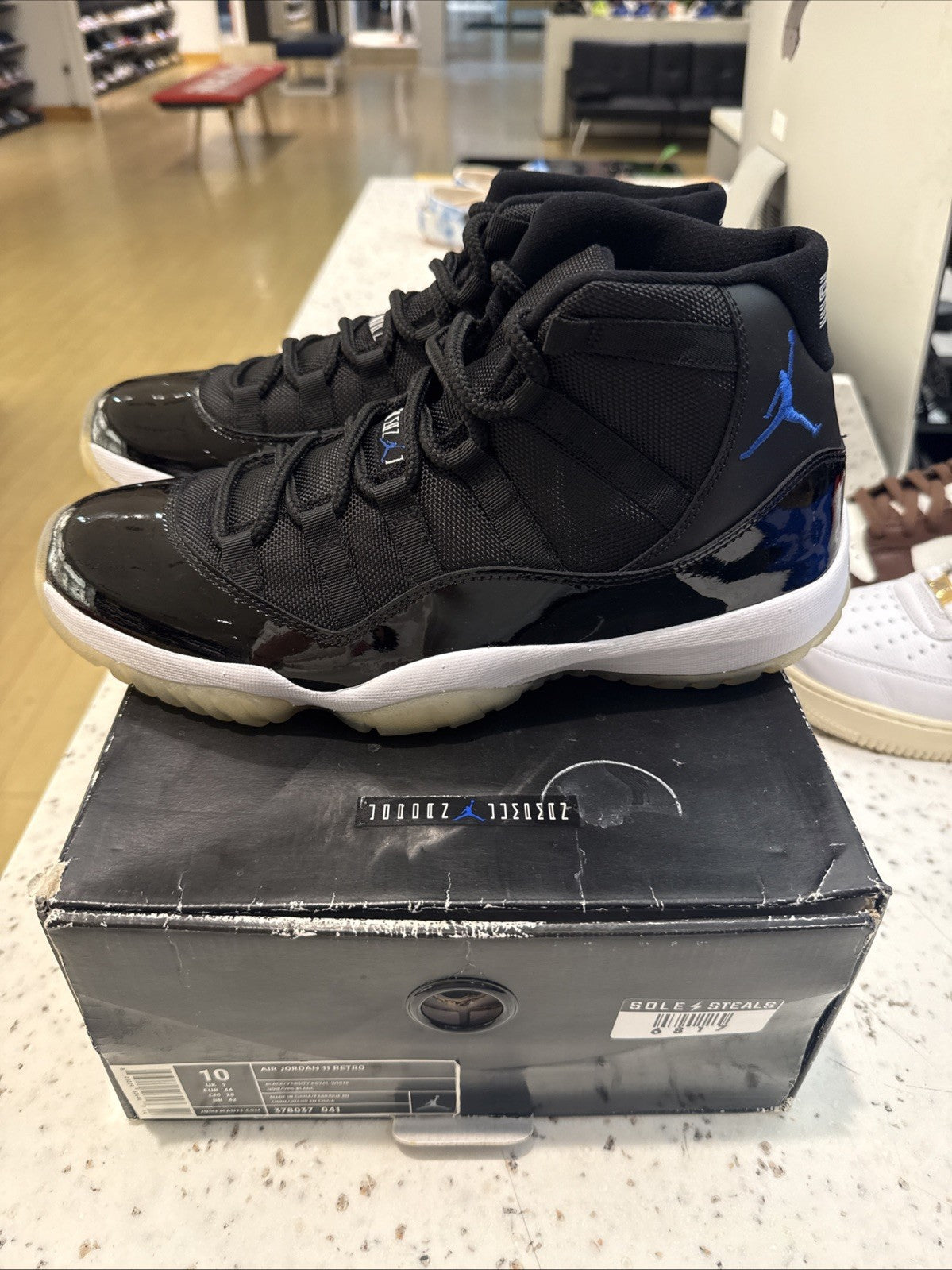 Size 10 - Air Jordan 11 Retro 2009 Space Jam