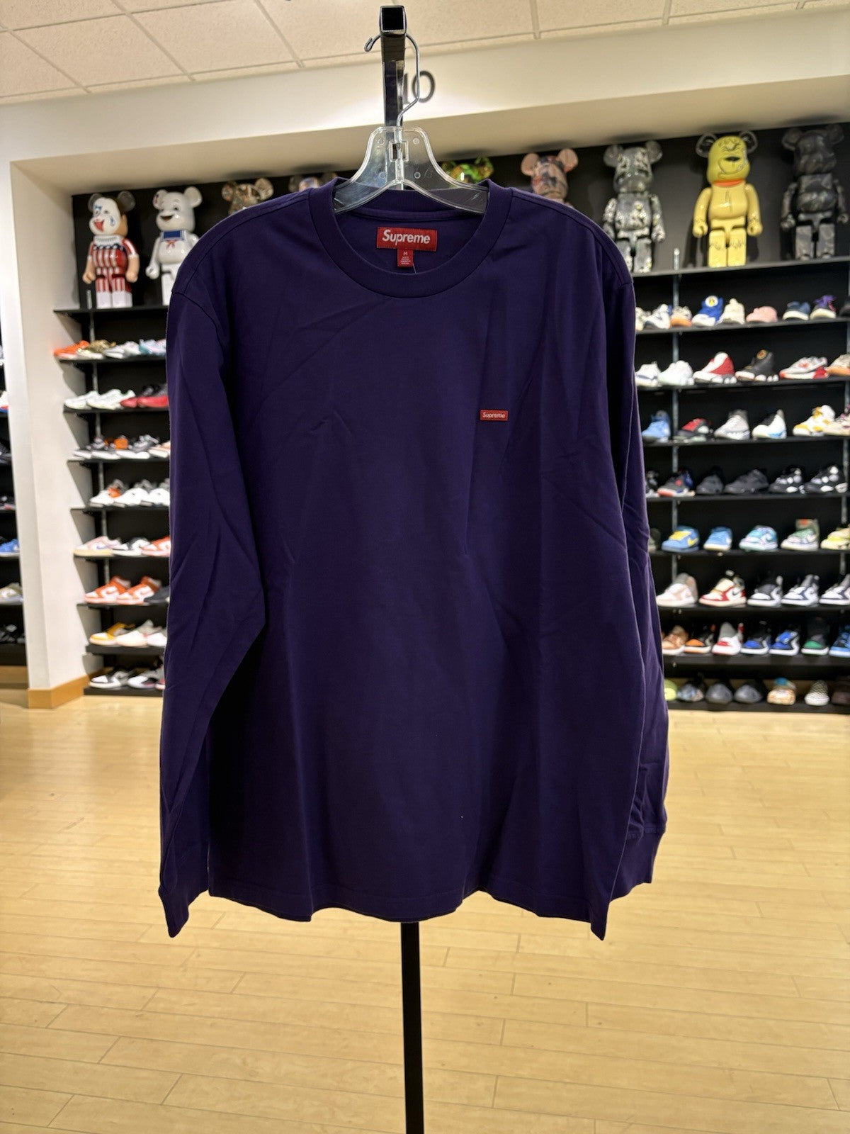 Supreme Small Box L/S Tee (SS22) Purple