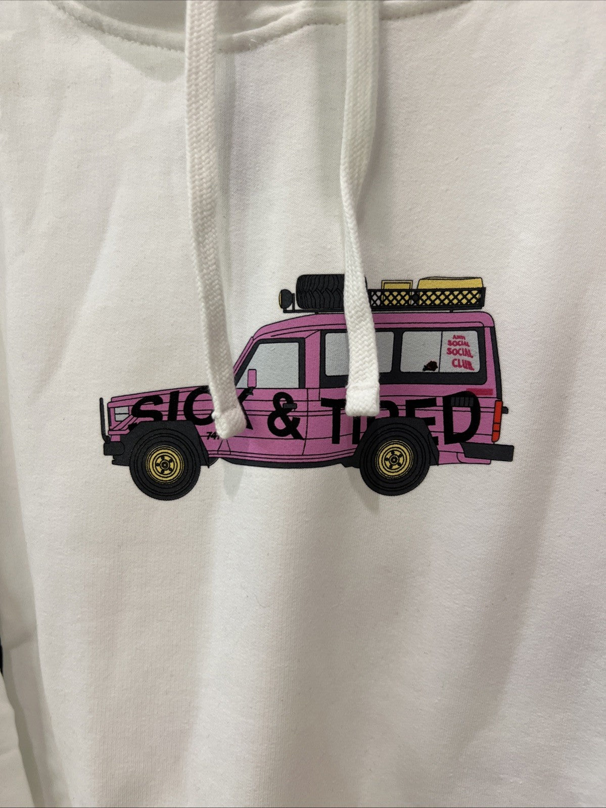 Anti Social Social Club “Everyone in LA” Hoodie White Sz S