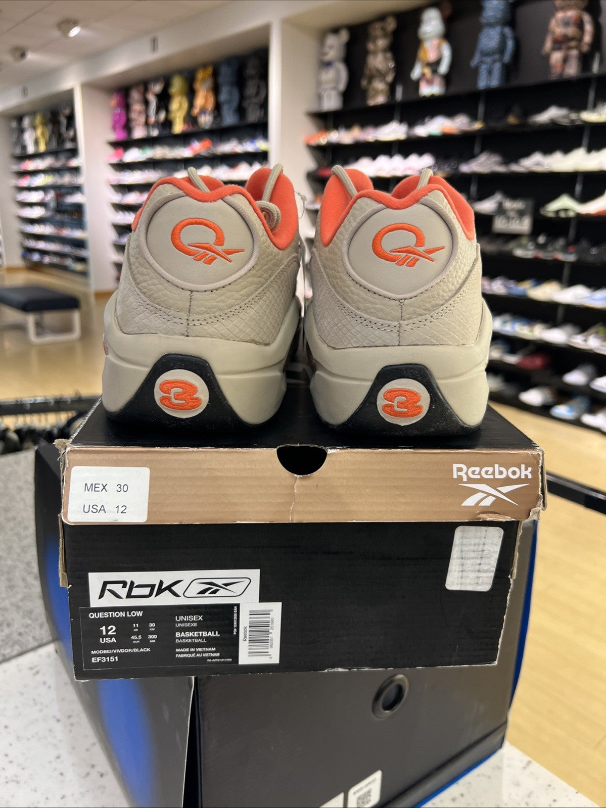 Reebok Question Low Modbei Sz 12 USED