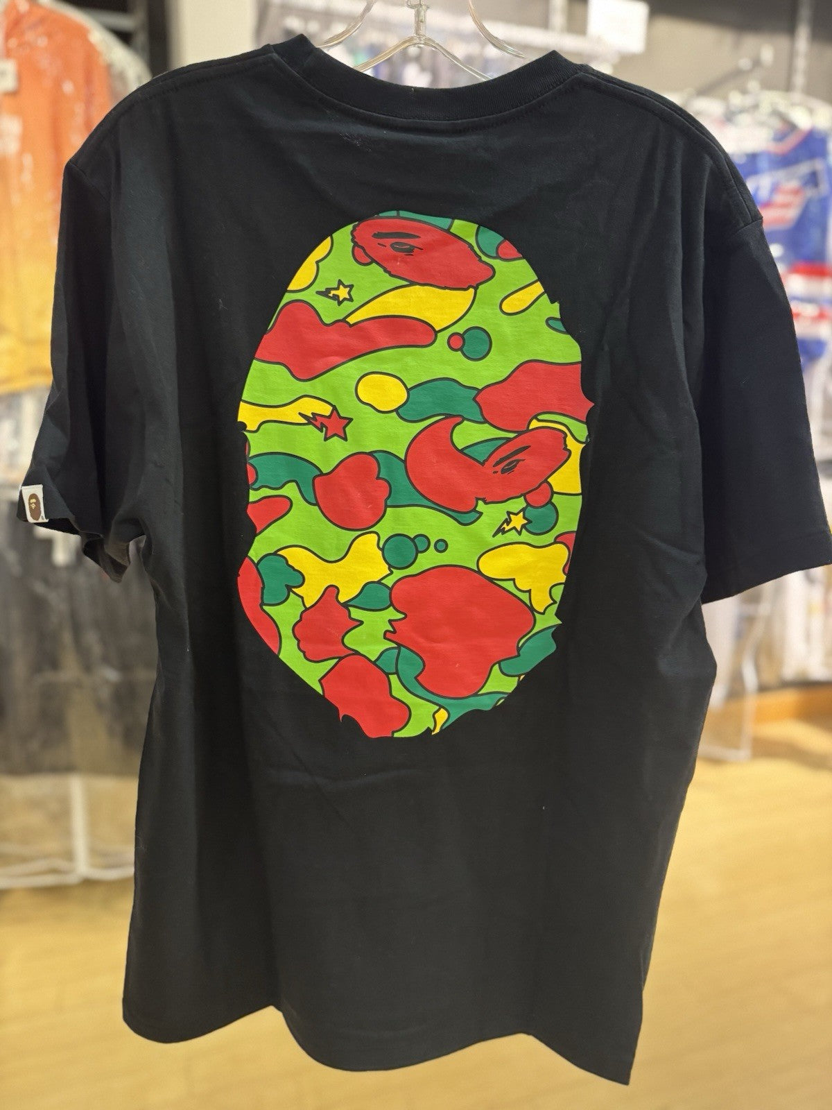 BAPE Sta Camo Big Ape Head Tee Size L
