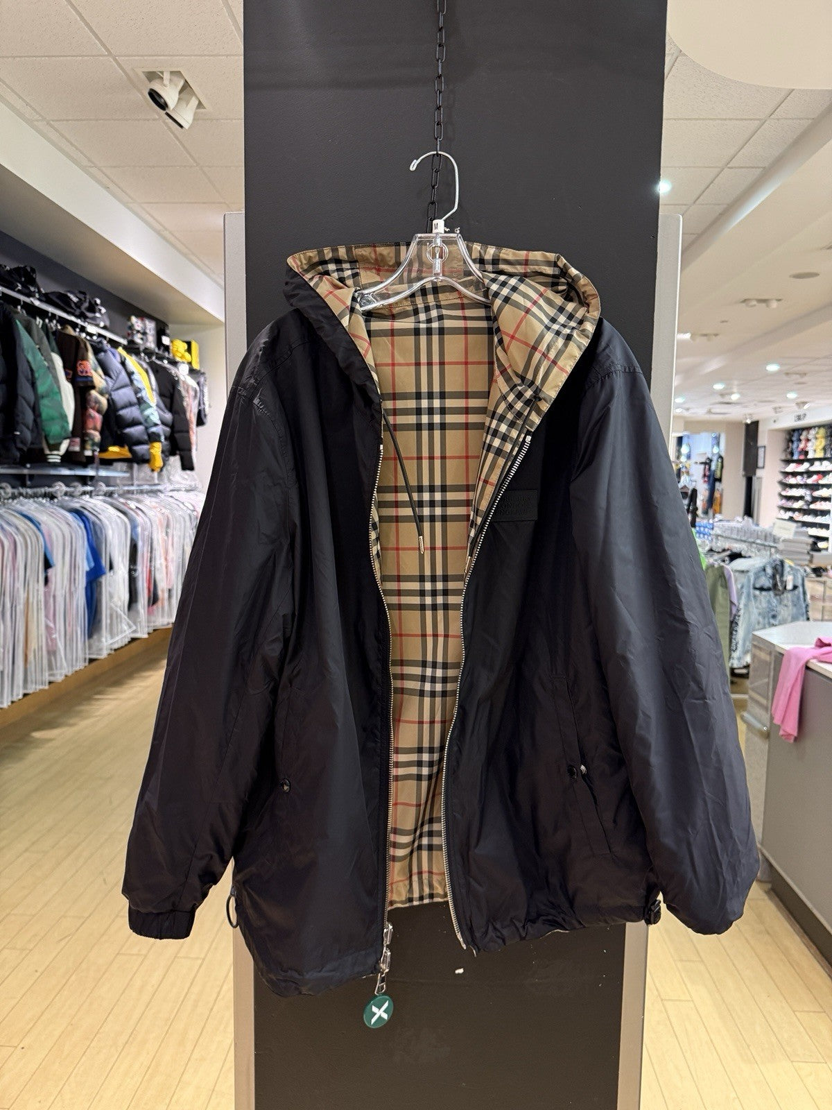 Burberry Reversible Vintage Check Jacket Sz M