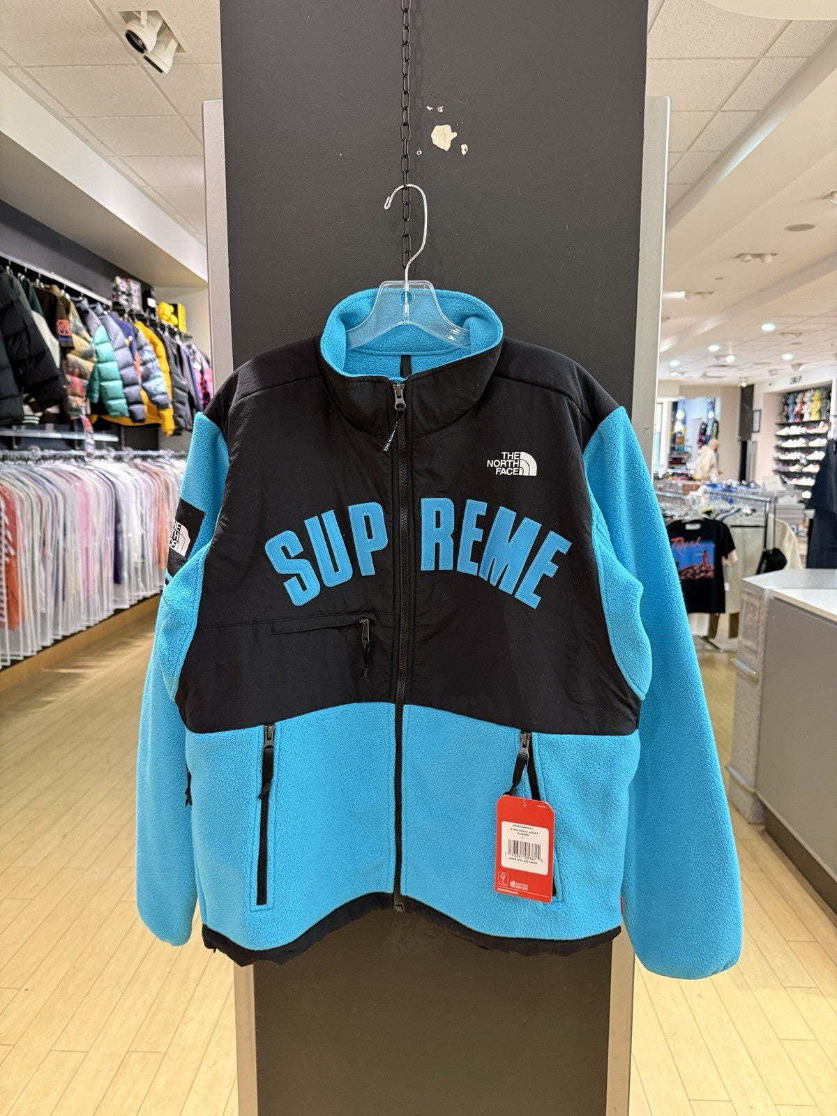 Supreme TNF The North Face Arc Logo Denali Fleece Jacket Teal Sz L