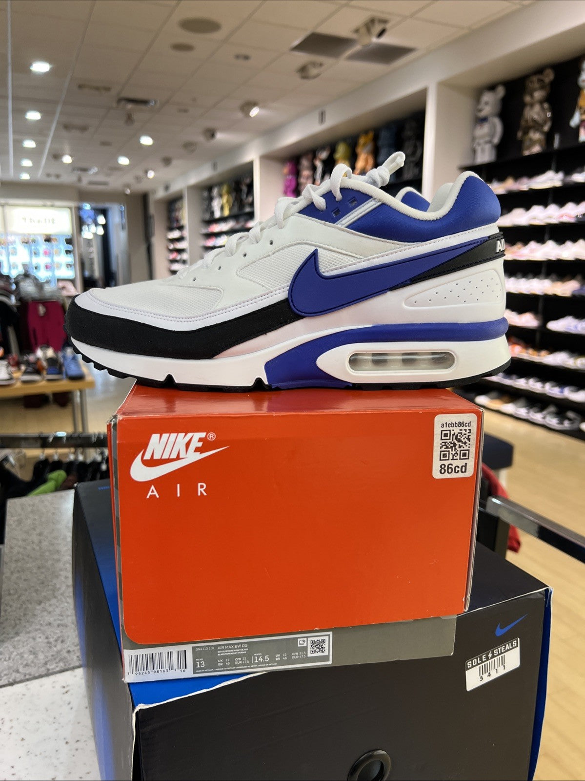 Nike Air Max BW Classic White Violet Sz 13