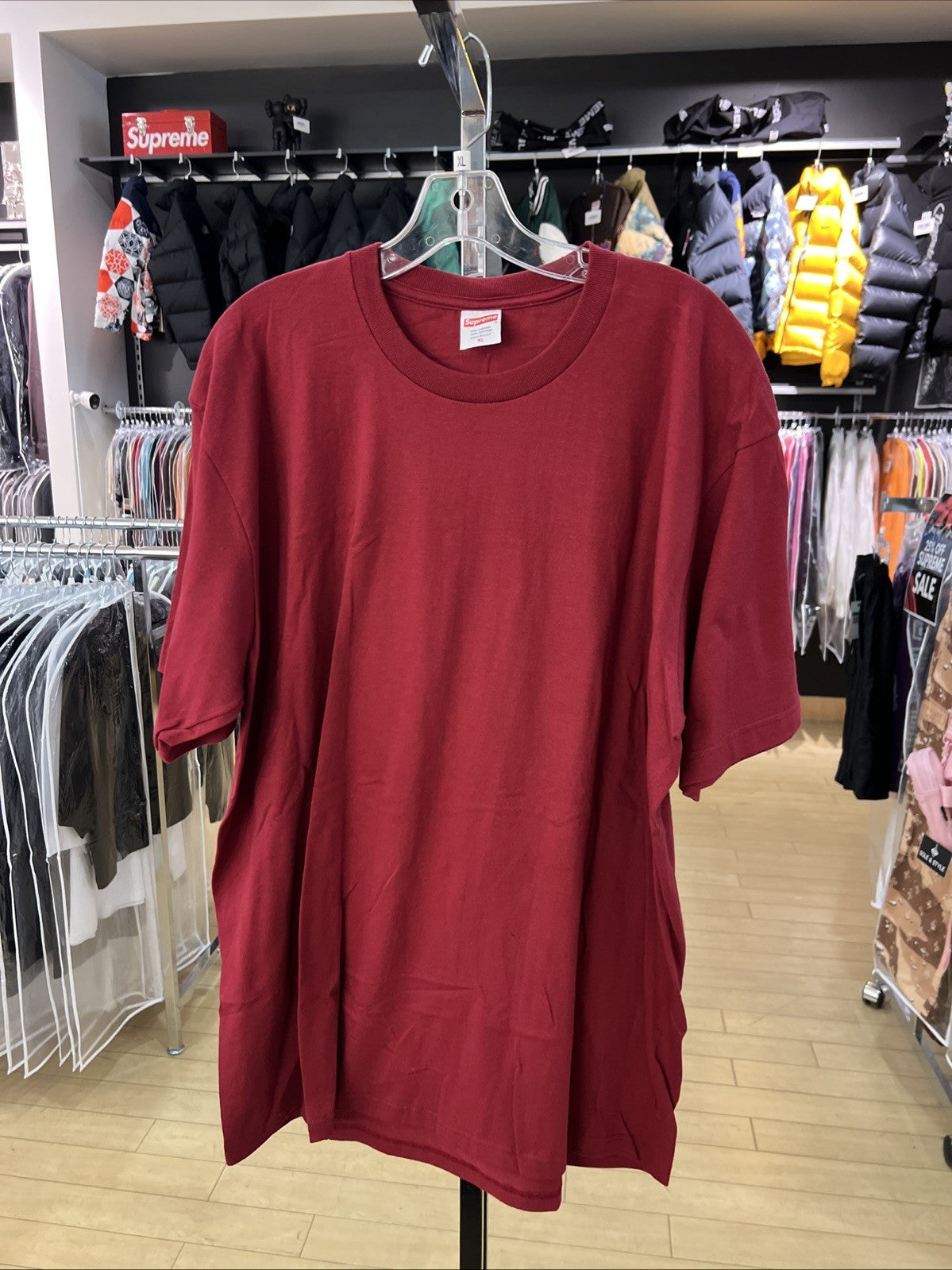 Supreme Backwards T-Shirt Cardinal