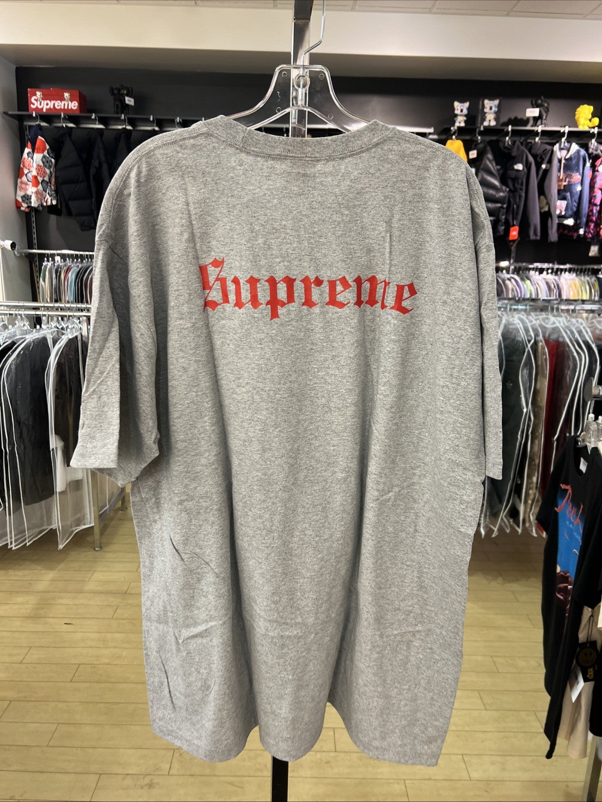SUPREME x Snow White Disney Tee Heather Grey T-Shirt Sz XXL