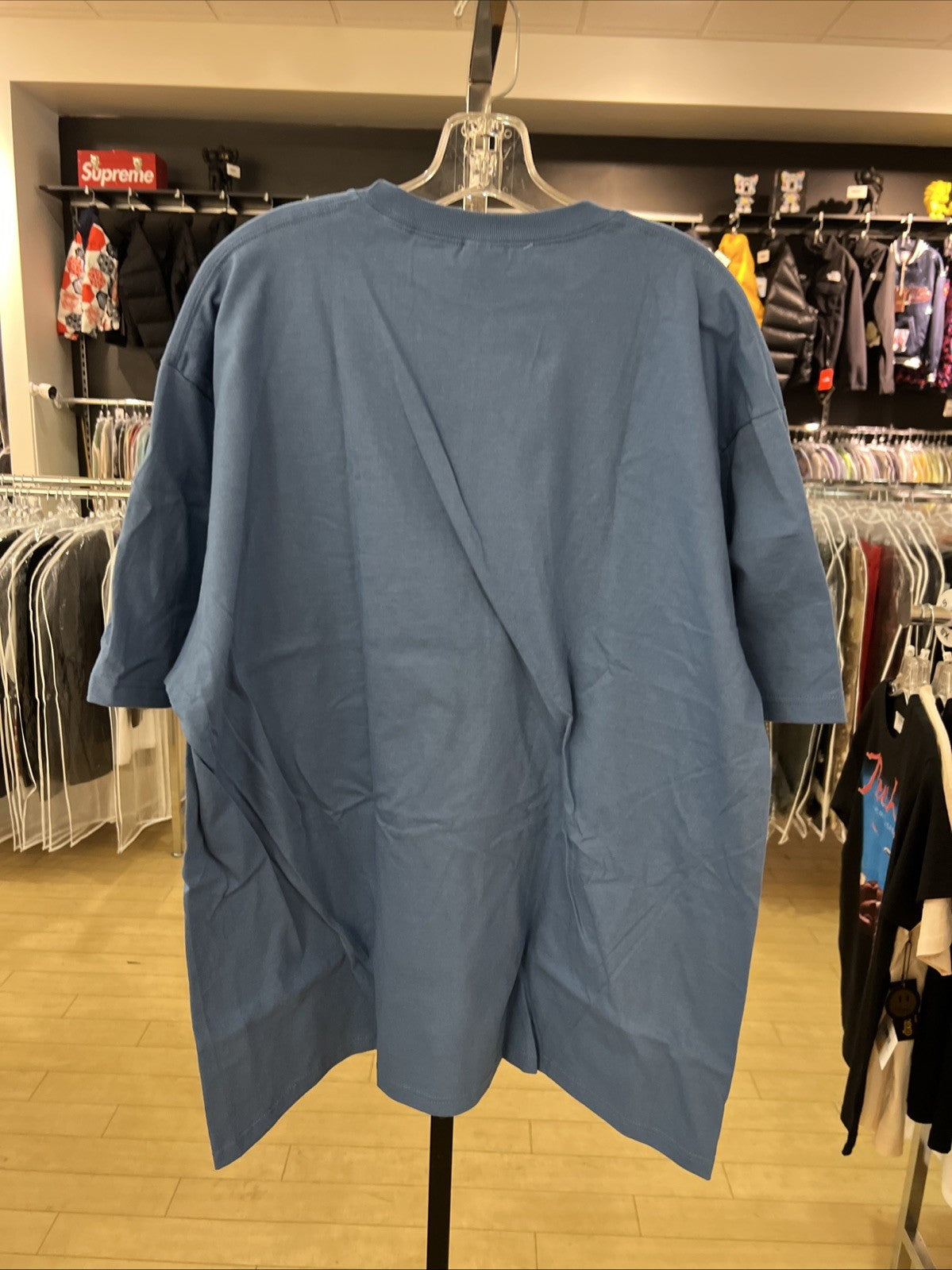 Supreme Faded Blue Motion Logo Tee Sz XXL