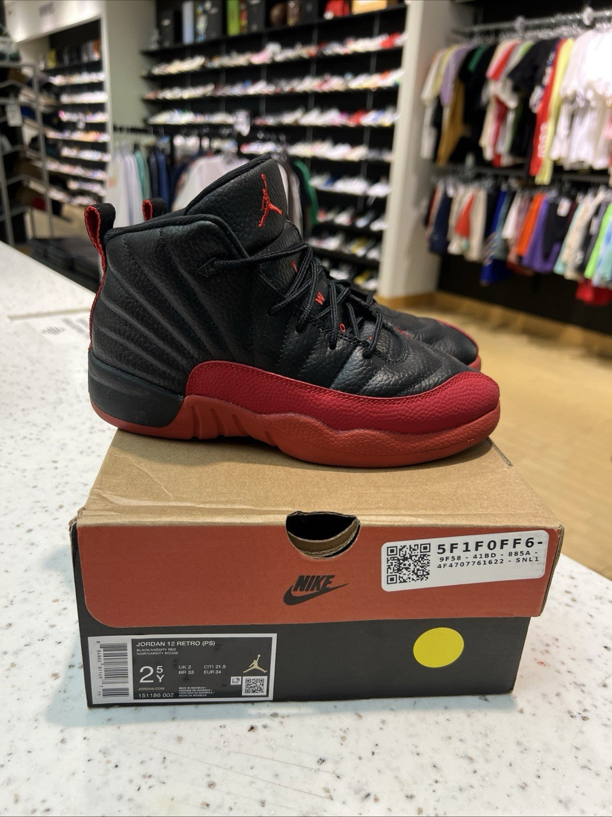 AIR JORDAN RETRO 12 'FLU GAME (2025) (PS) SZ 2.5Y