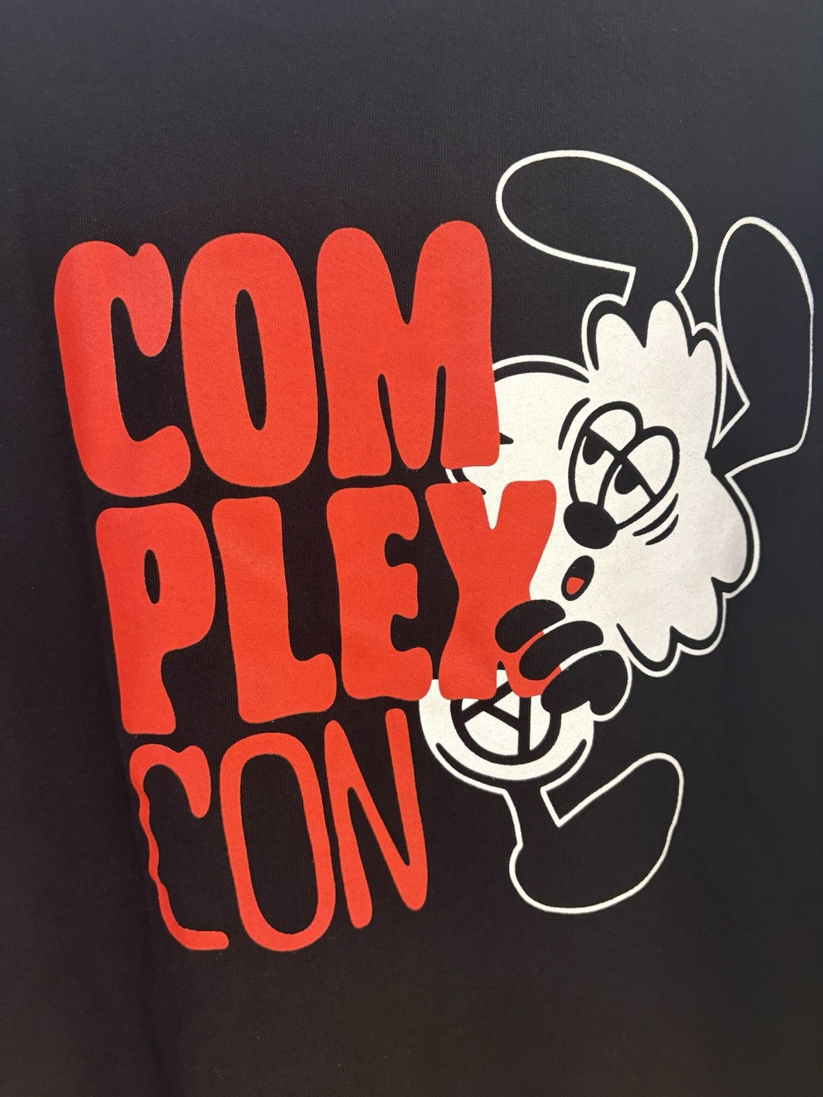 ComplexCon x Verdy Vick Black Logo Graphic Hoodie Black Size Large 