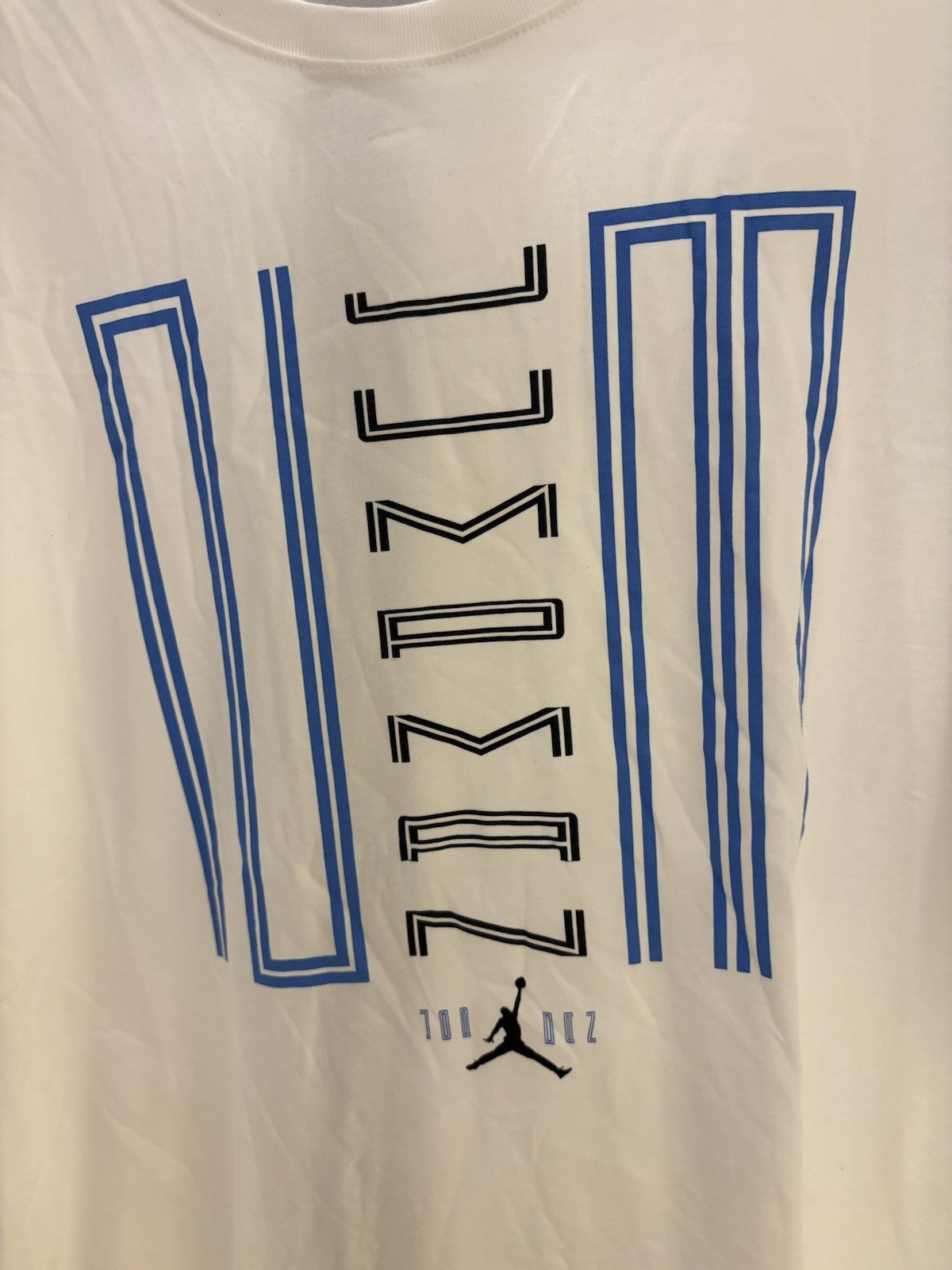 Jordan 11 Jumpman 23 Men's T-Shirt White/Blue/Black Size XL
