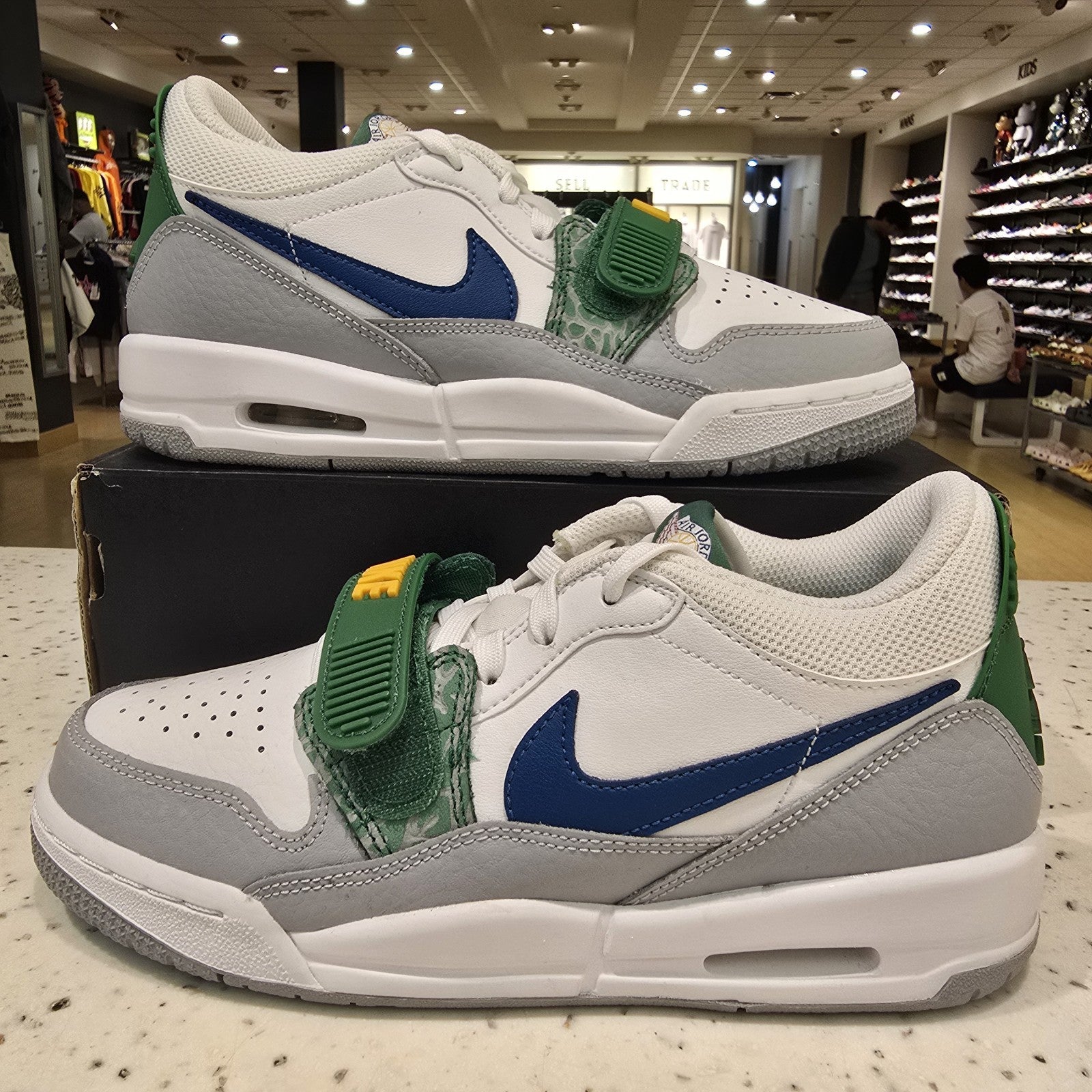 Size 5.5Y - Jordan Legacy 312 Low White Pine Industrial Blue (GS) CD9054-140