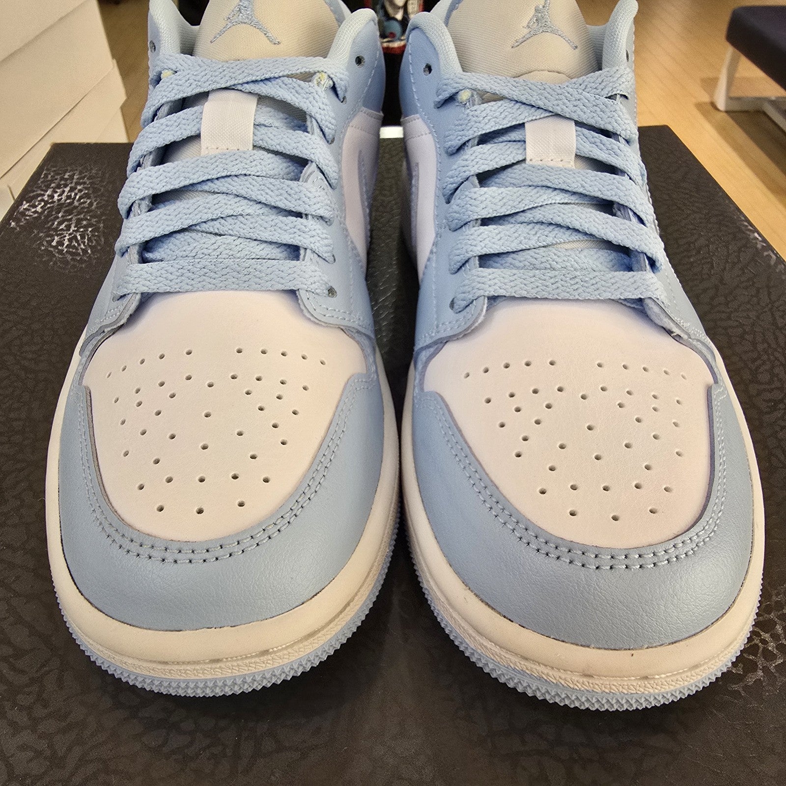 Size 7.5 -  Air Jordan 1 Low Ice Blue Women's