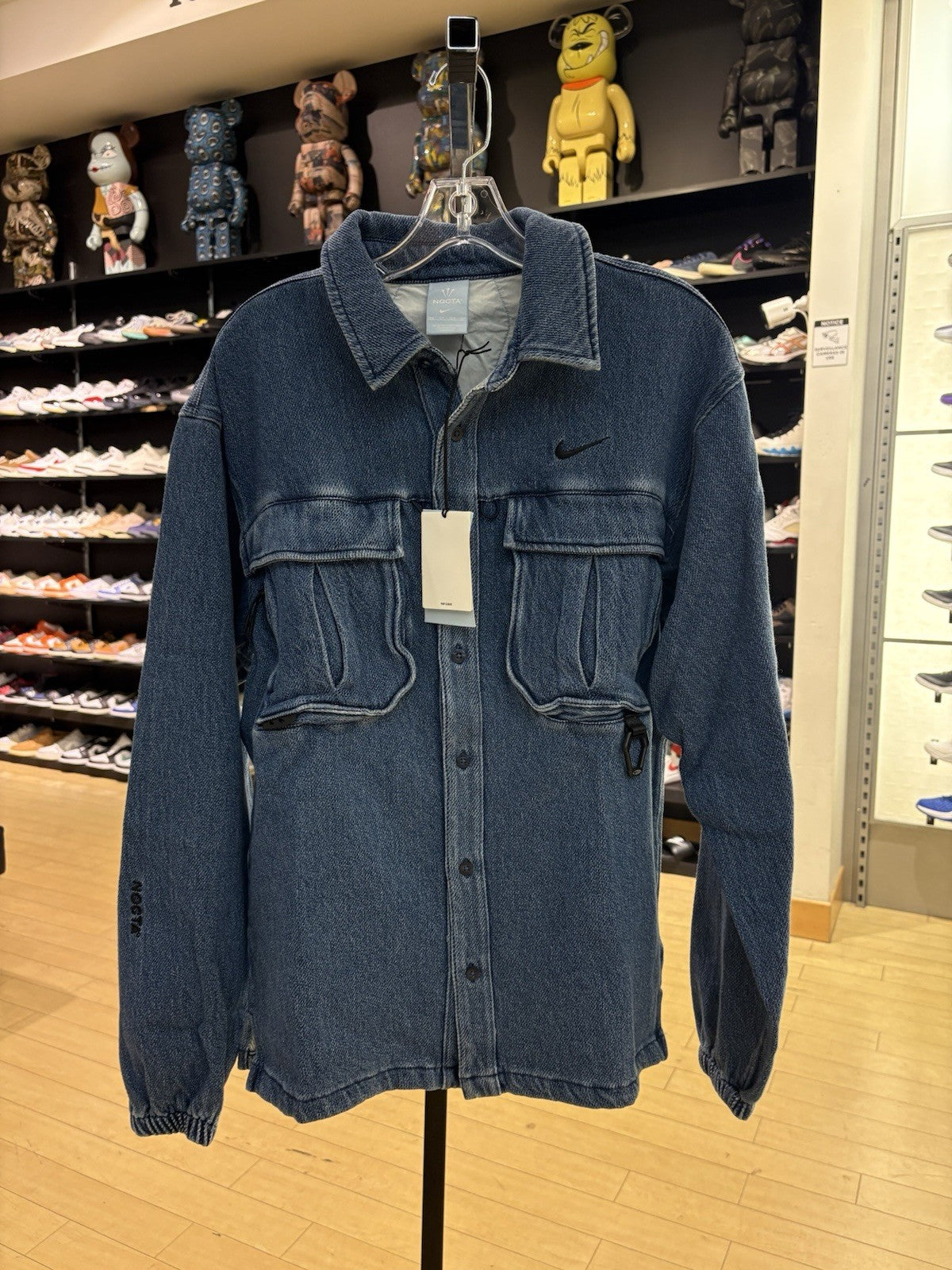 Nike × NOCTA Opal Lily Pad Denim Shirt Blue Denim Size XS