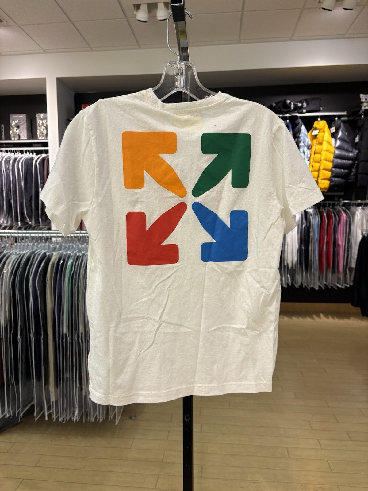 OFF-WHITE Kids Rounded S/S T-shirt White Size 12 Years Old 