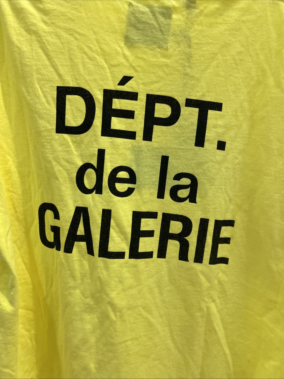 Gallery Dept. French T-Shirt Lime Yellow Sz M
