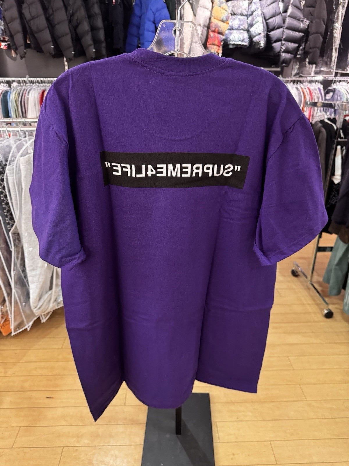 Supreme 4 Life Tee Purple Size L
