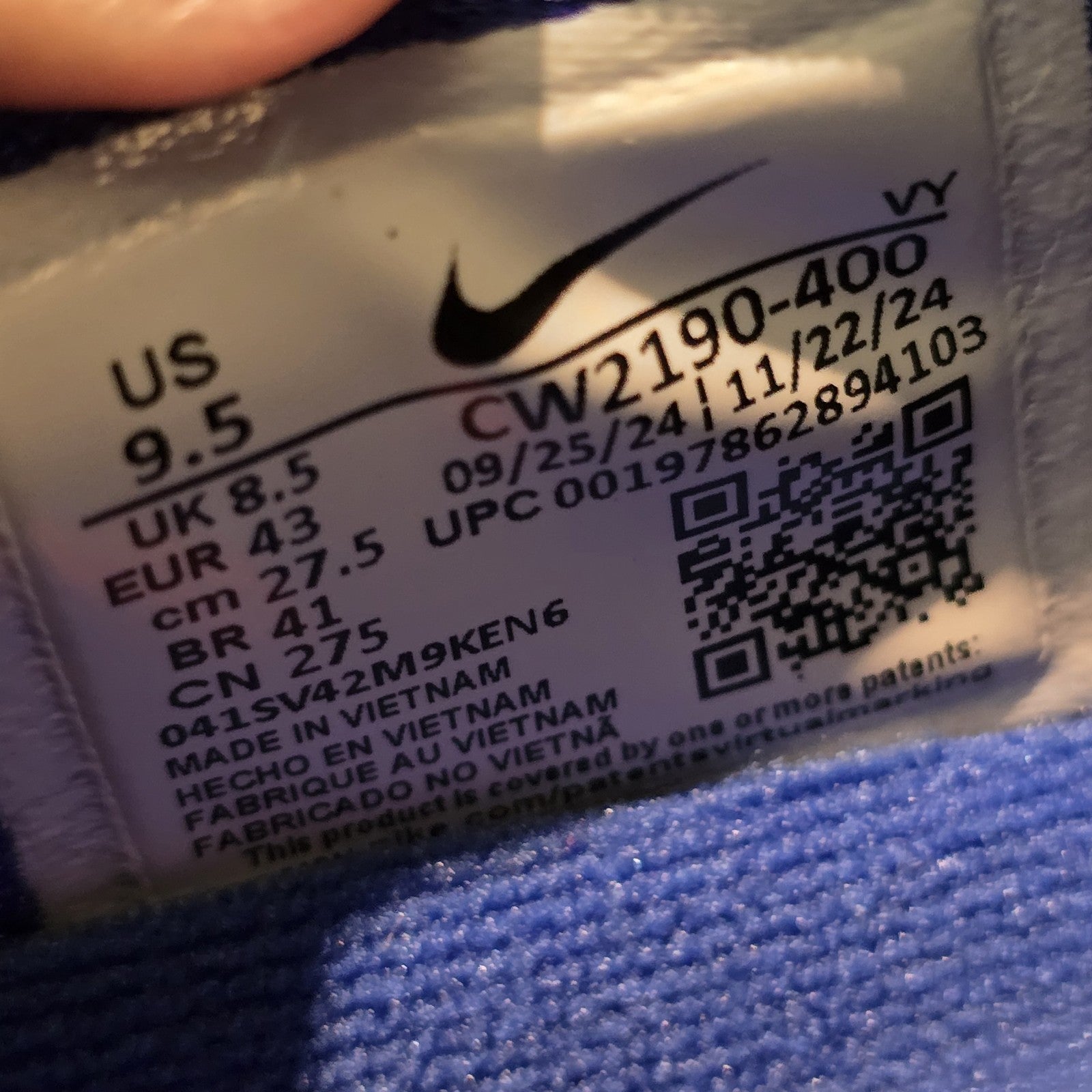 Size 9.5 - Kobe VI Protro Dodger
