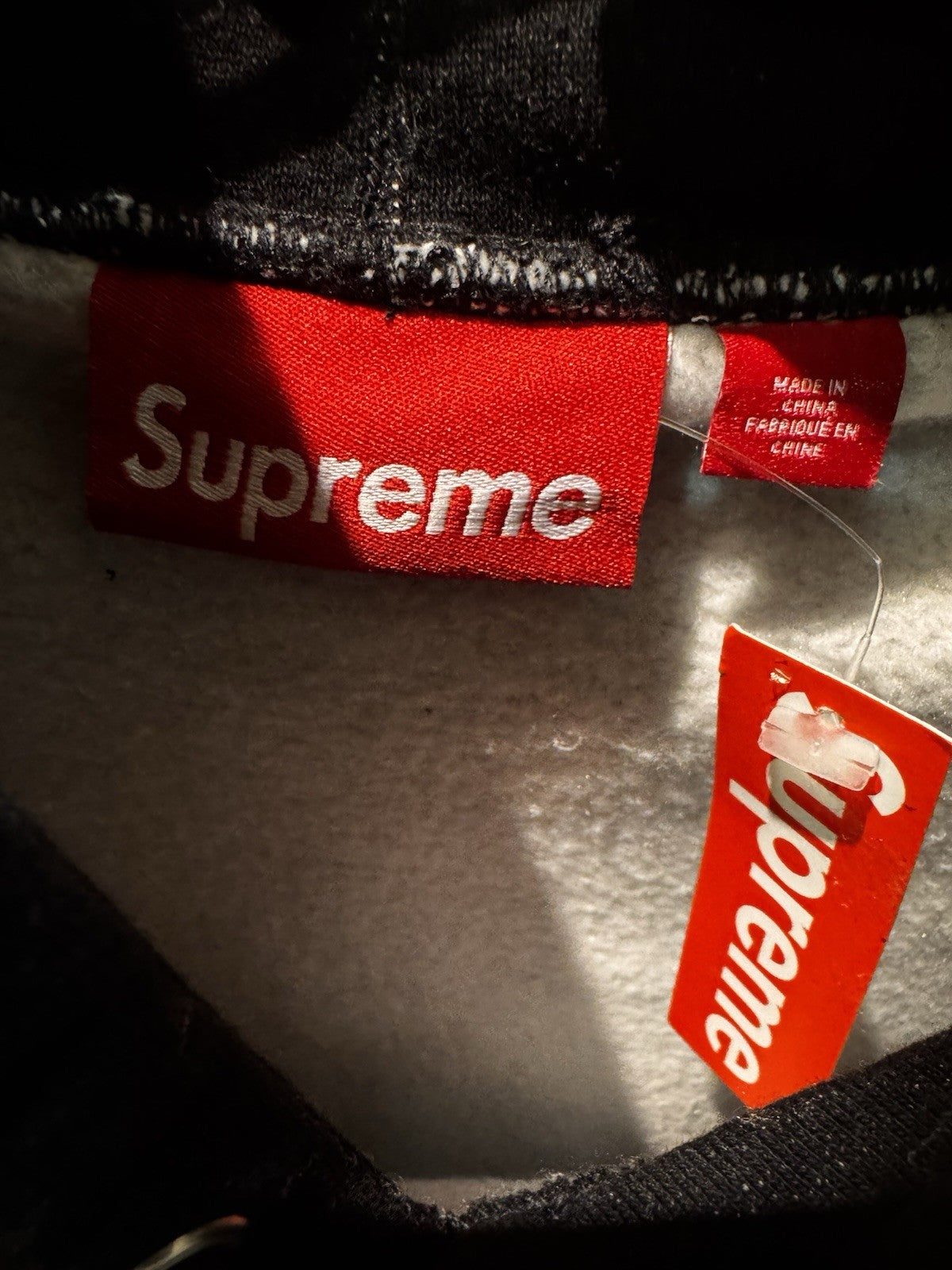 Supreme Jacquard Stripe Hooded Sweatshirt Size M