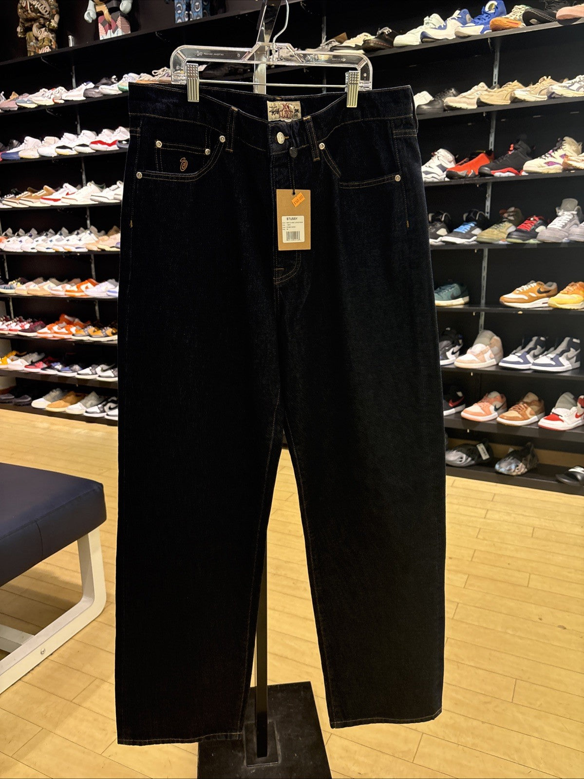 Stussy New Classic Jeans, Denim Rinsed Indigo ￼