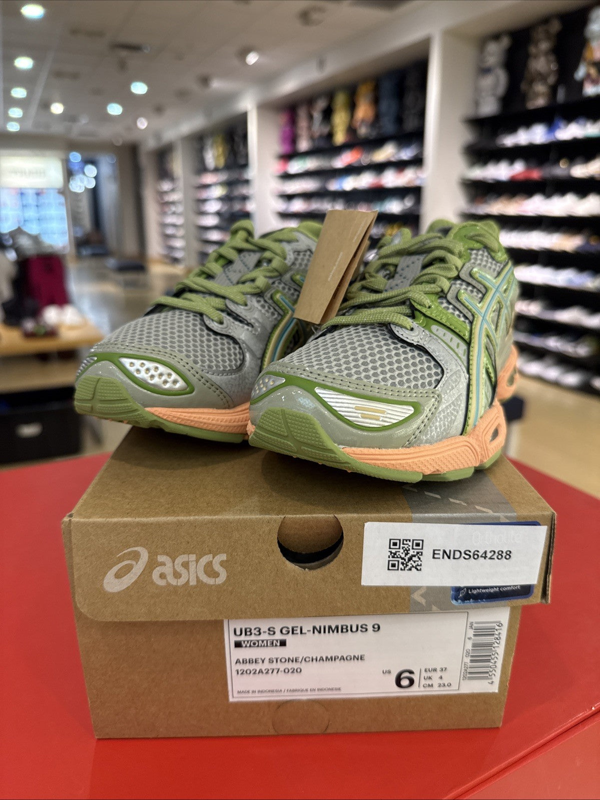 Size 6 - Kiko Kostadinov x ASICS UB3-S Gel Nimbus 9 Abbey Stone W