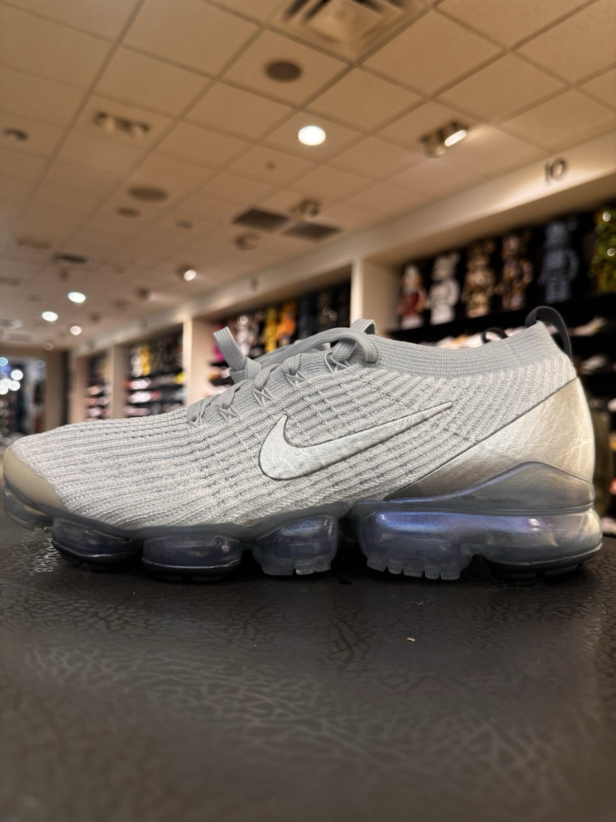 Nike Air VaporMax Flyknit 3 Reflective Silver  NO LID Women's Size 12/10.5M