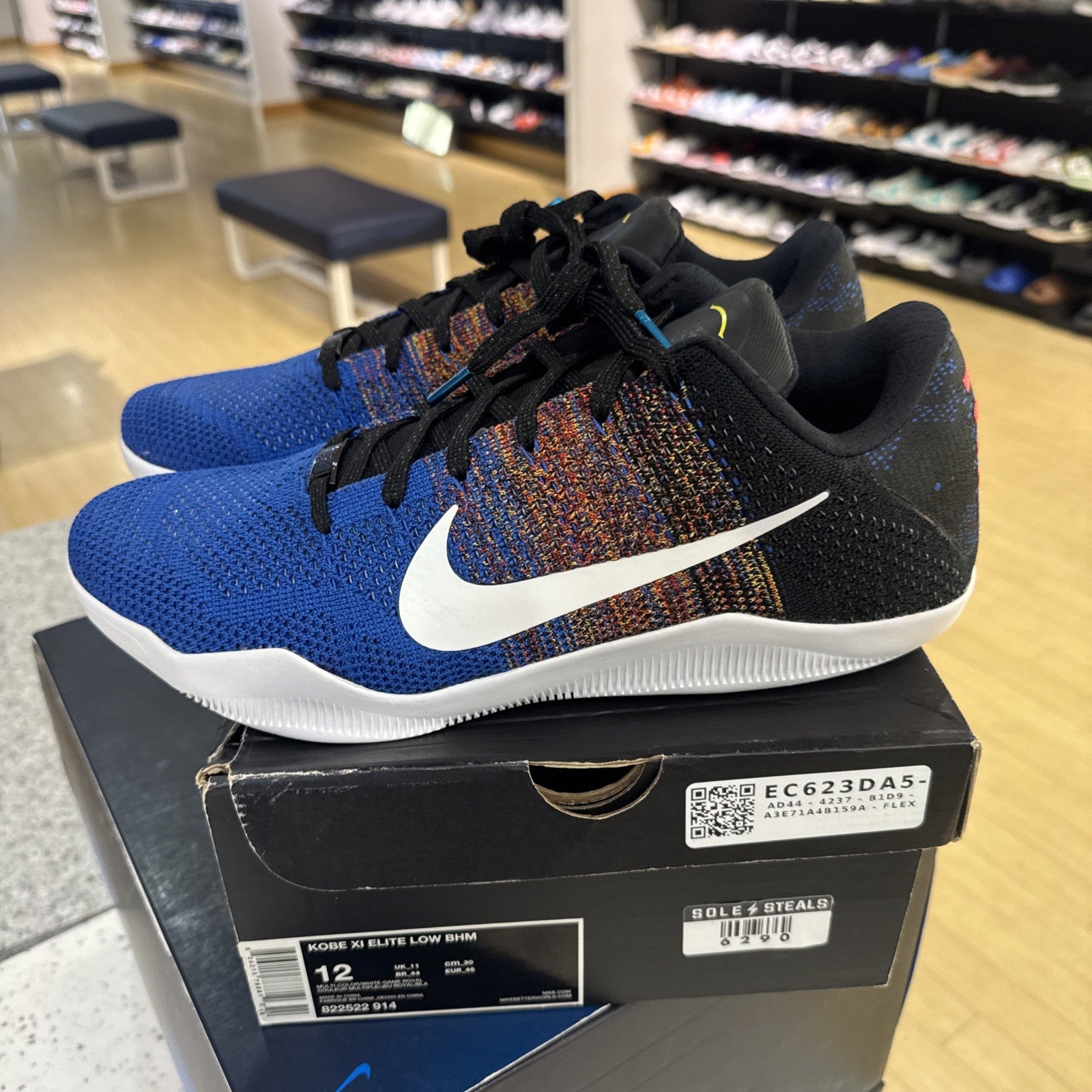 Size 12 - Nike Kobe 11 Elite Low Black History Month (damaged Box)
