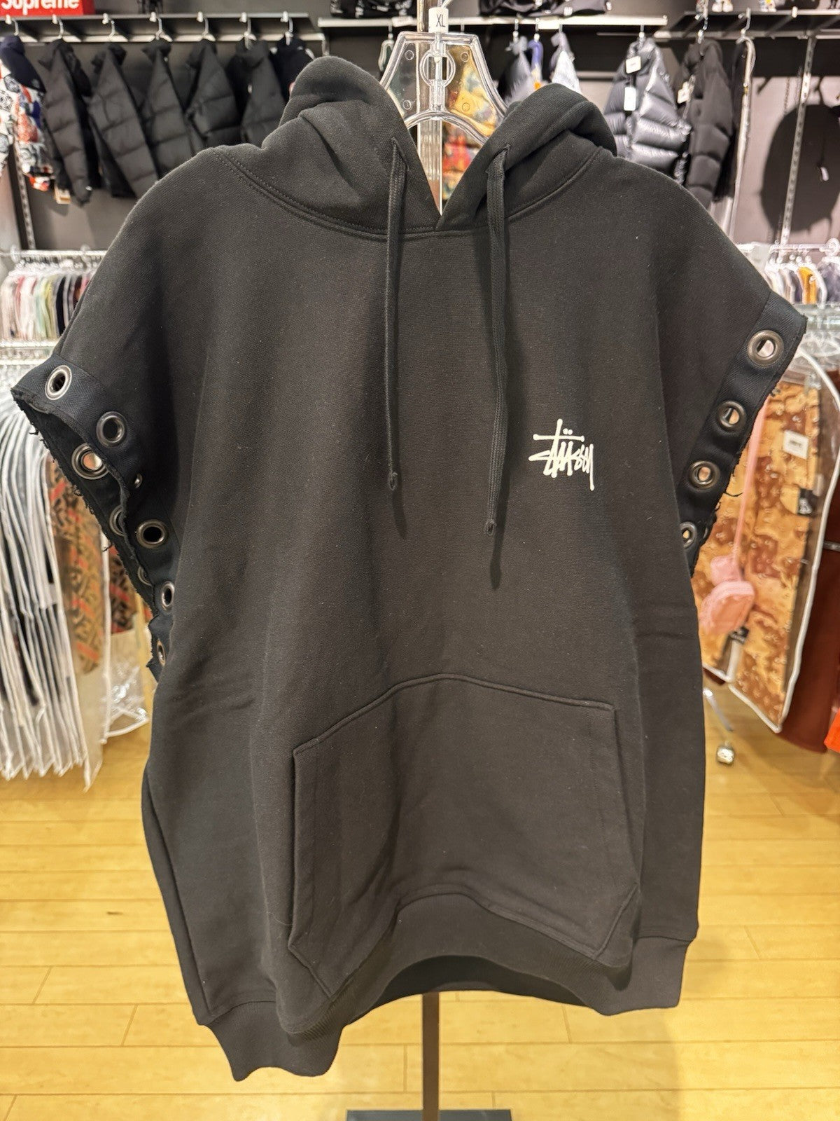 Stussy Junya Watanabe Hooded Vest Black Size M