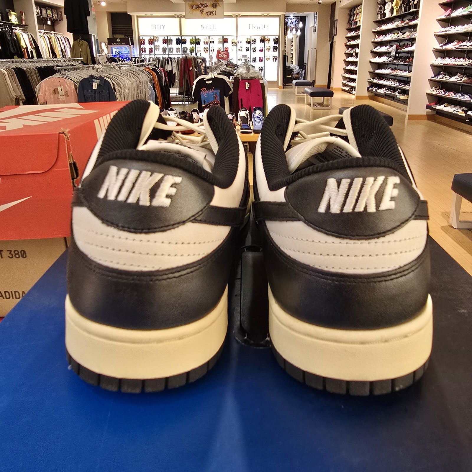 Nike Dunk Low PRM "Vintage Panda" Black White Sz 15.5W/14M