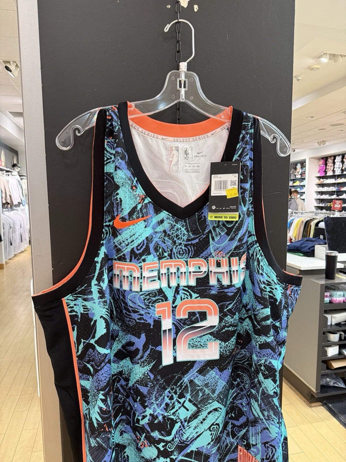 Nike Ja Morant Memphis Grizzlies ROY ROOKIE Jersey Sz XXL