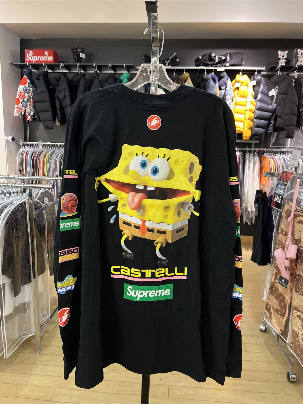 SUPREME x Spongebob Castelli Cycling L/S Tee