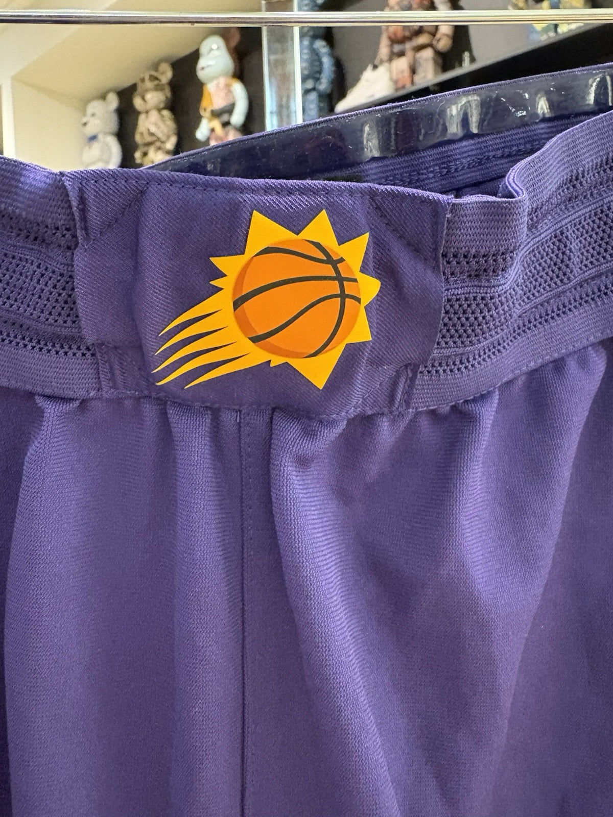 Nike NBA Phoenix Suns Icon Edition Swingman Shorts Court Pourple/Orange/White