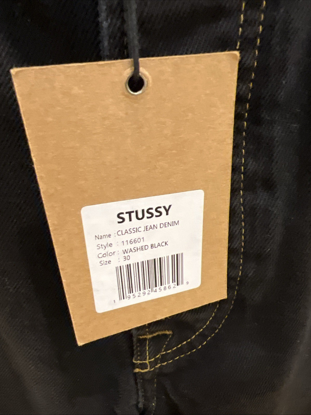 Stussy Classic Jean Denim Washed Black