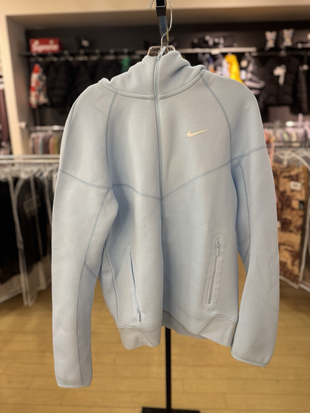 Nike x NOCTA Tech Fleece Full Zip Hoodie Cobalt Tint Blue Mens Sz M FD8453-428