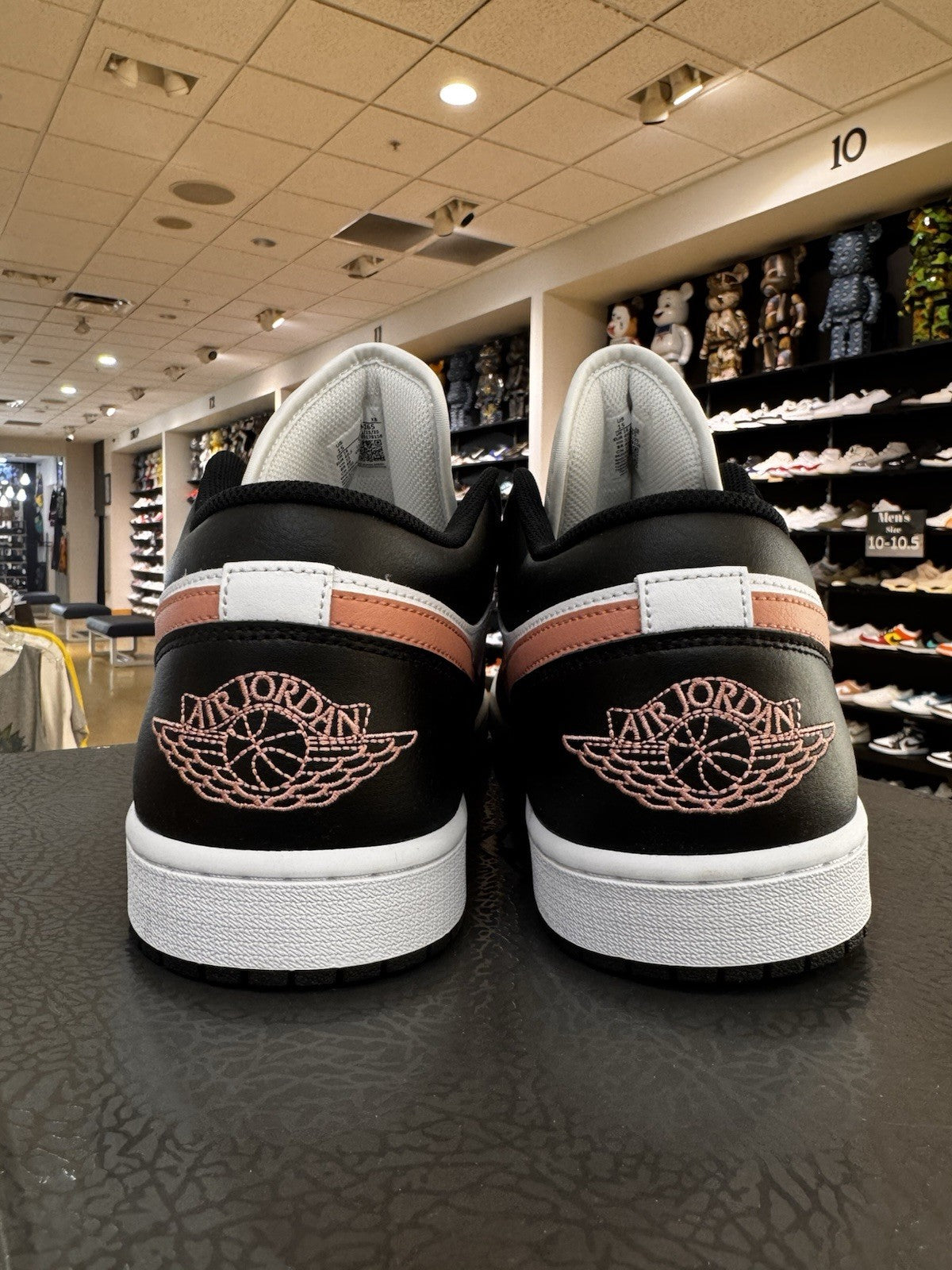 Air Jordan 1 Low Black Rust Pink Size 15