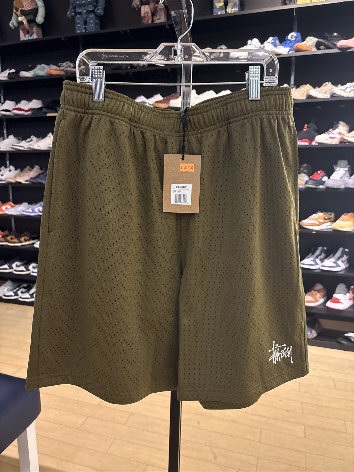 Stussy Mesh Short Basic Olive Size Small