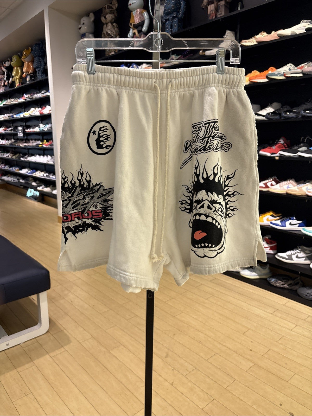 Hellstar Records Shorts White Size Medium 