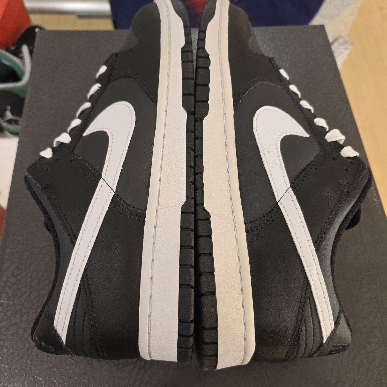 Size 11 - Nike Dunk Low Black Panda Yellowing