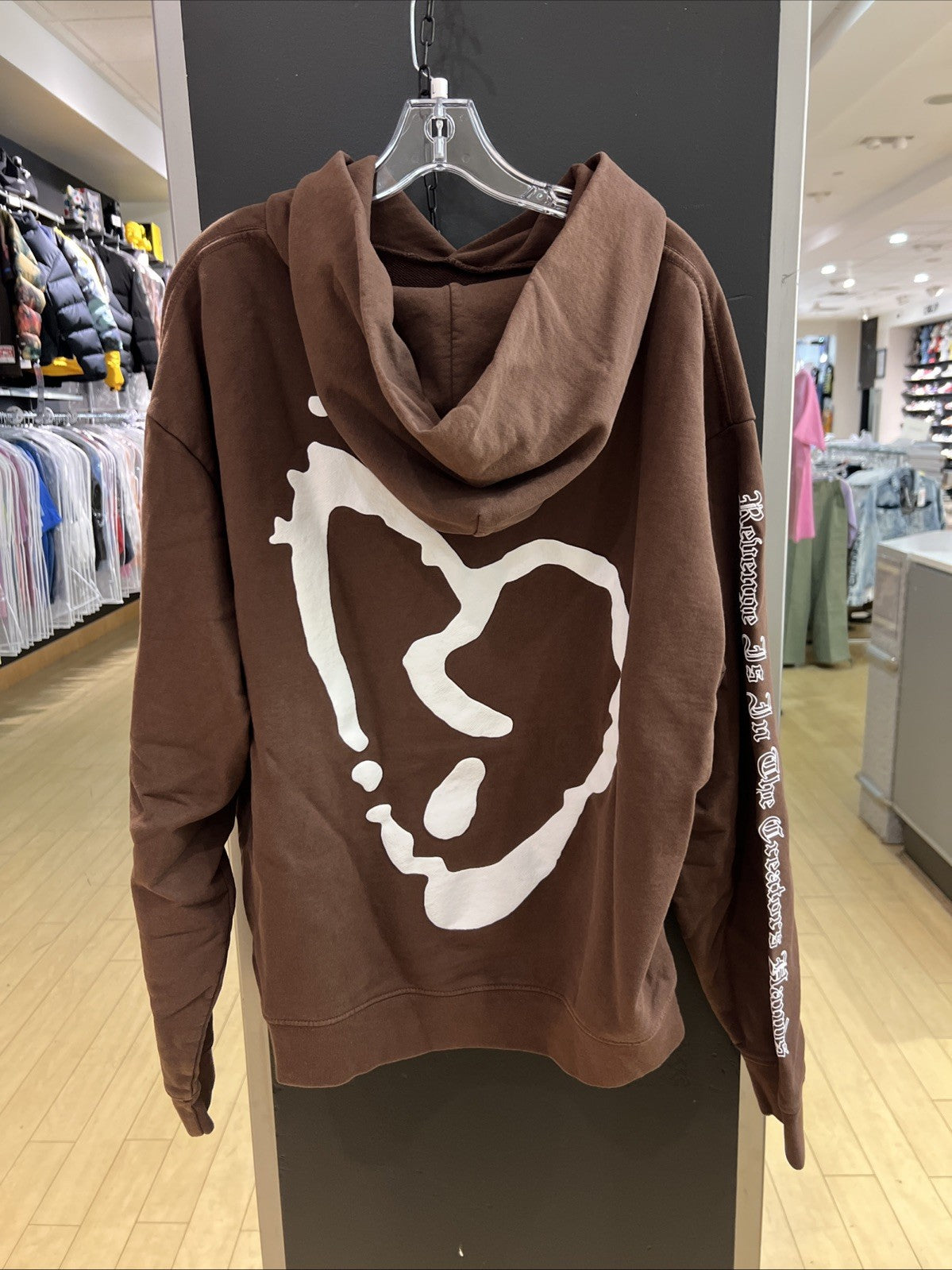 REVENGE X KILL HOODIE BROWN/WHITE XXXTENTACION SZ L