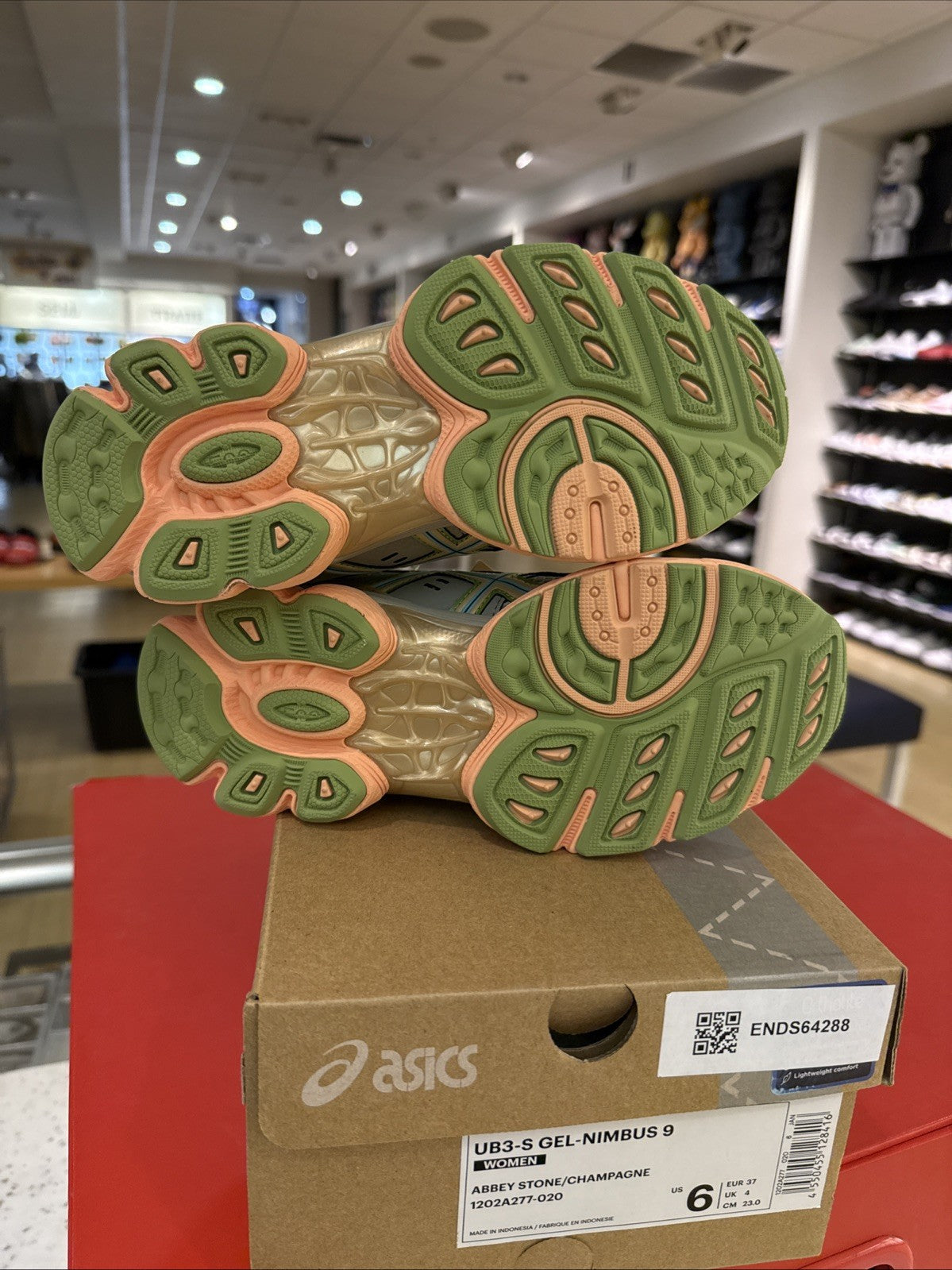 Size 6 - Kiko Kostadinov x ASICS UB3-S Gel Nimbus 9 Abbey Stone W