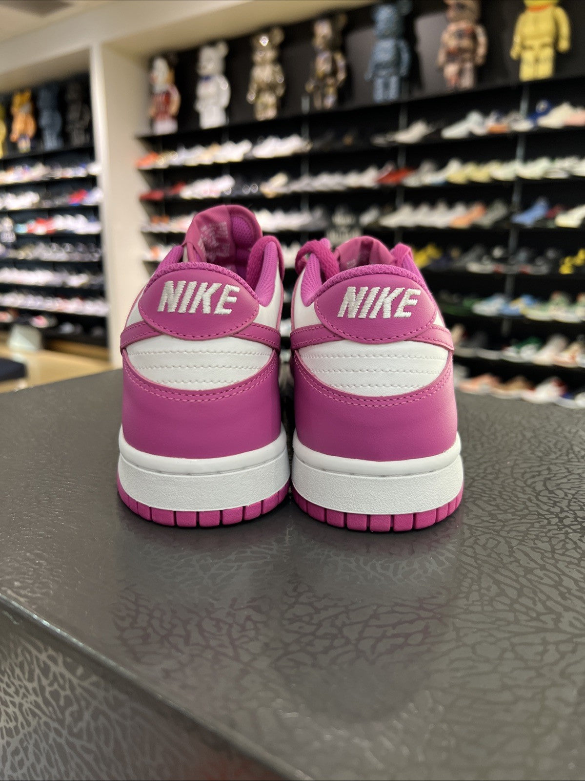 Nike Dunk Low Active Fuchsia GS Sz 6.5Y DEFECT