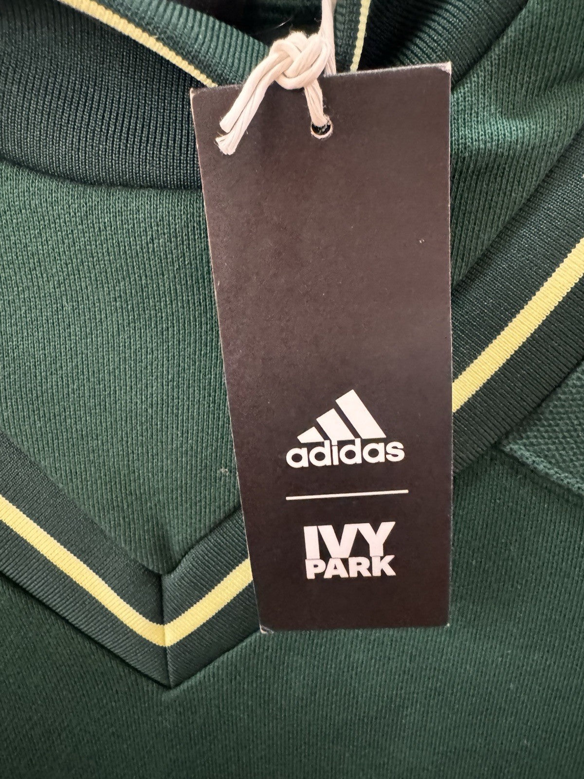 Adidas Ivy Park Sweatshirt Pullover Mock Neck Green Athleisure Oversized Size S