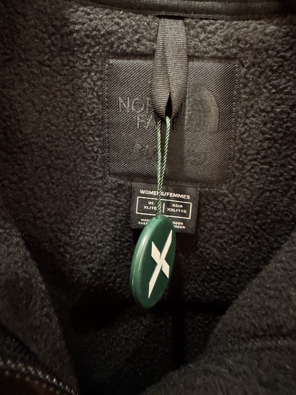 Skims X The North Face 1995 Retro Denali Fleece Jacket in Onyx Size XL