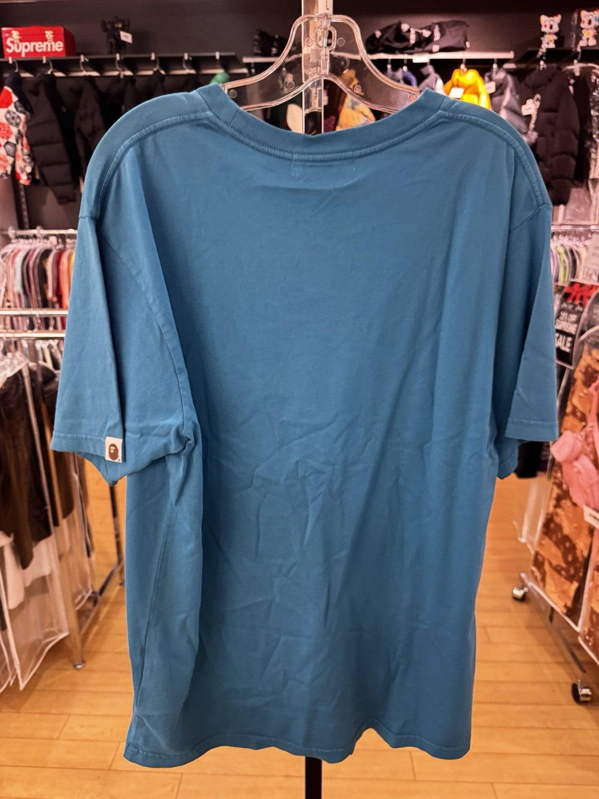 Bape One Point Pocket Overdye Tee Size L