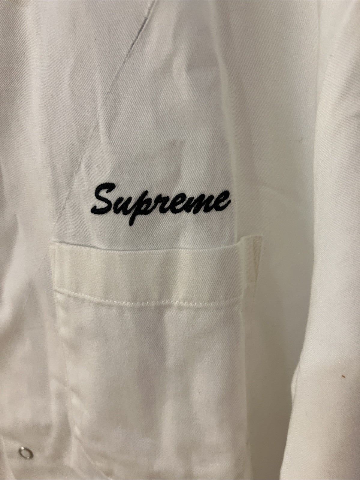 Supreme Margaret Keane Teardrop Work Shirt White Sz L