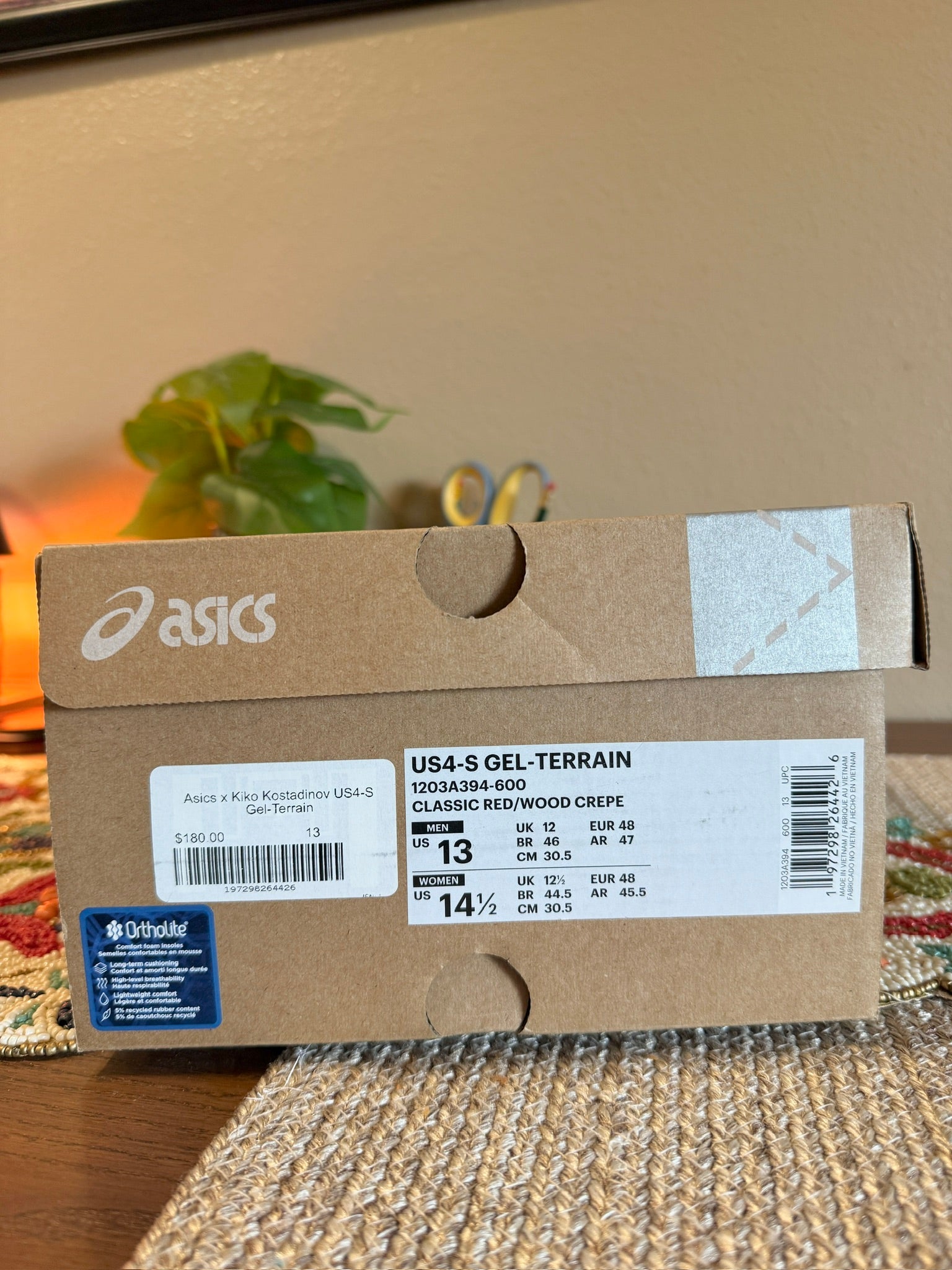 Asics US4-S Gel-Terrain x Kiko Kostadinov Classic Red Size 13